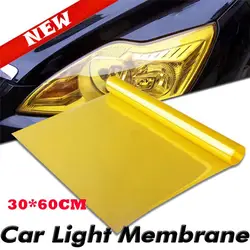 Yellow Car Light Headlight Taillight Tint Vinyl Film Lamp Film Sticker Sheet Color-Changing Smoke Matt Rear Fog Sticker