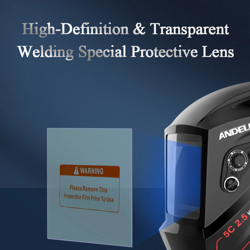 Welding Helmet Protection Lens ADL-MA900VL-AE/E Front Cover Real Cover Lens of Solar Auto Darkening Welding Mask