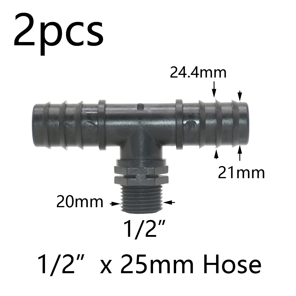 Nawadniania kropelkowego Pe Tube Tee Splitter 1/2 3/4 \