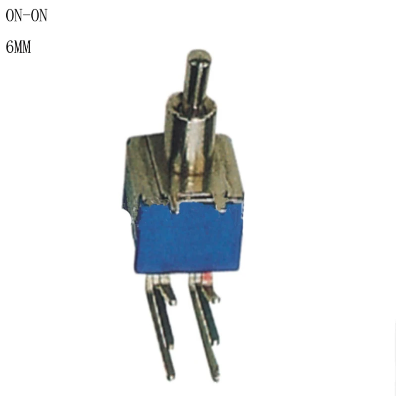 

Toggle Switch 6 Pin DPDT Bent Terminal Latching ON-ON CQC UL ROHS 6A 6MM New Blue Light Switch