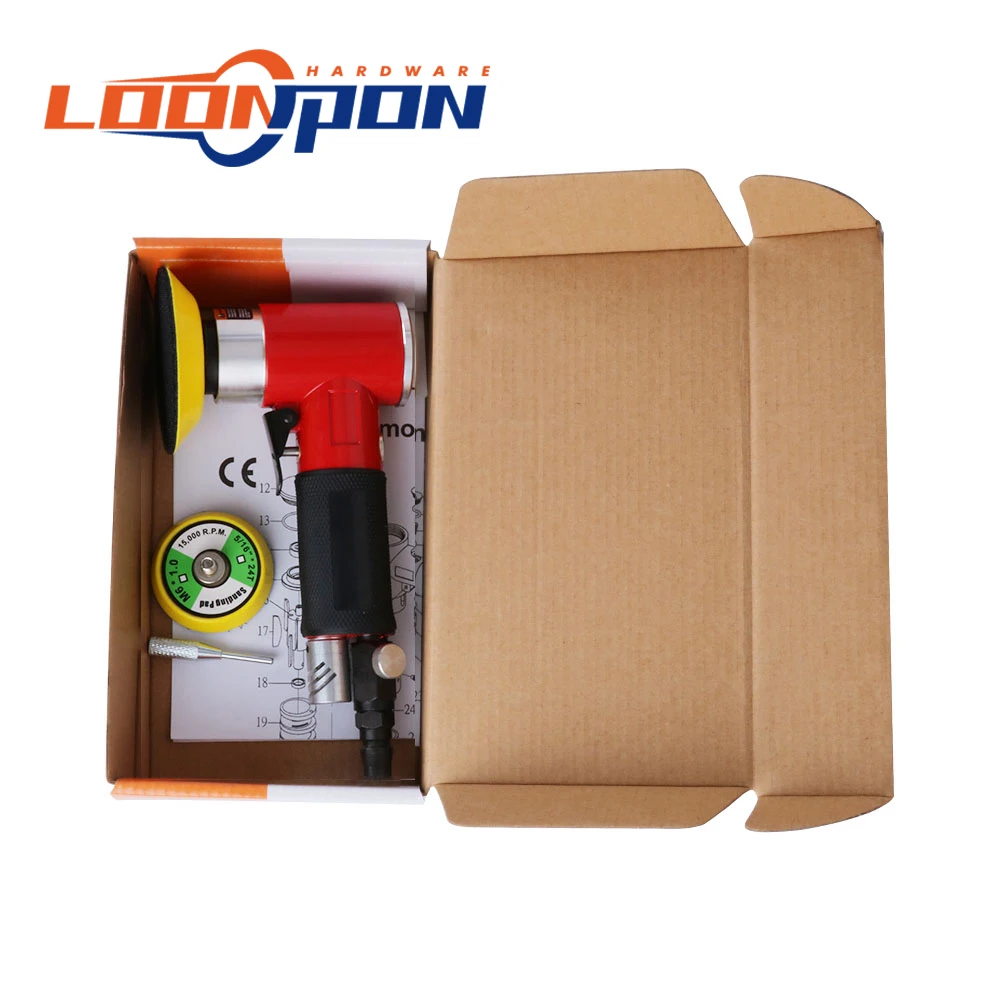 Air Sander Mini Pneumatic Grinding Machine Set 2inch 3inch Buffing Pad Polishing Pad Kit For Car Polisher