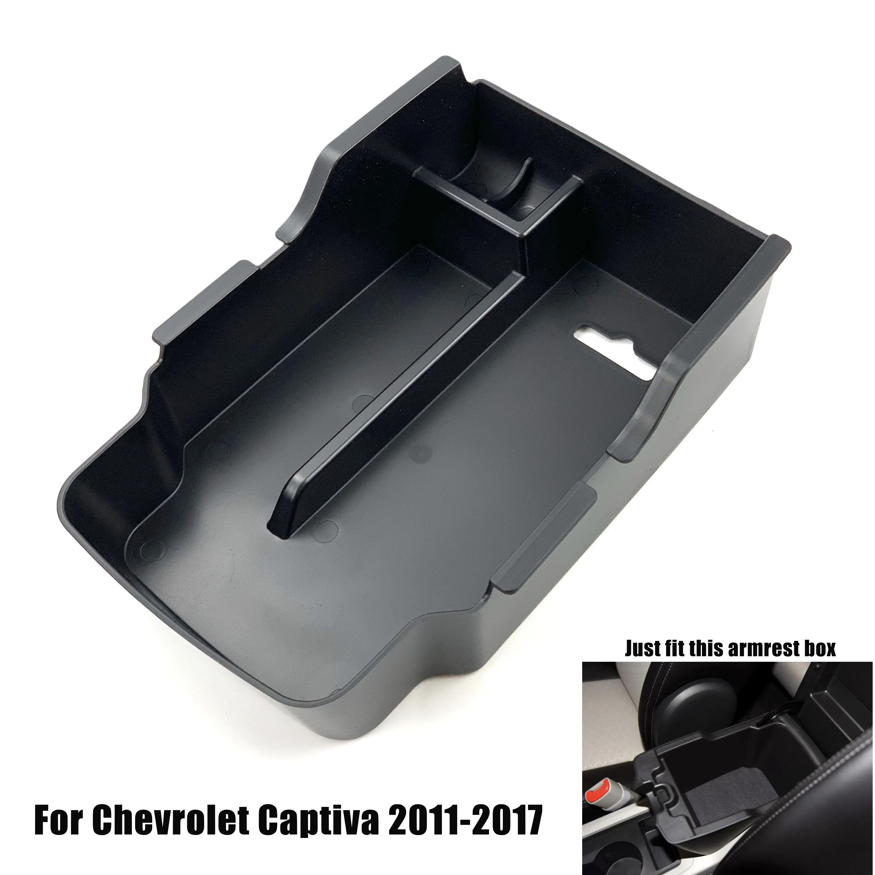 For Chevrolet Equinox Captiva Malibu XL  Armrest Storage Box Central Console Organzier Stowing Tidying Storage Coin Cup Holder