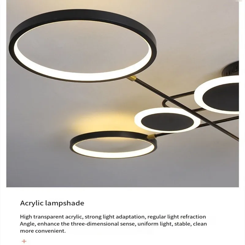 New Modern Style LED Dimmable Ceiling Chandeliers For Living Dining Room Bedroom Kitchen Home Decor Lustre Lighting Dropshipping