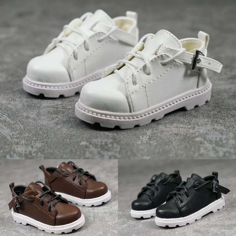 

M1045 children handmade toy 1/3 1/4 uncle Doll Accessories BJD/SD doll shoes Textured buckle lace casual shoes 1pair