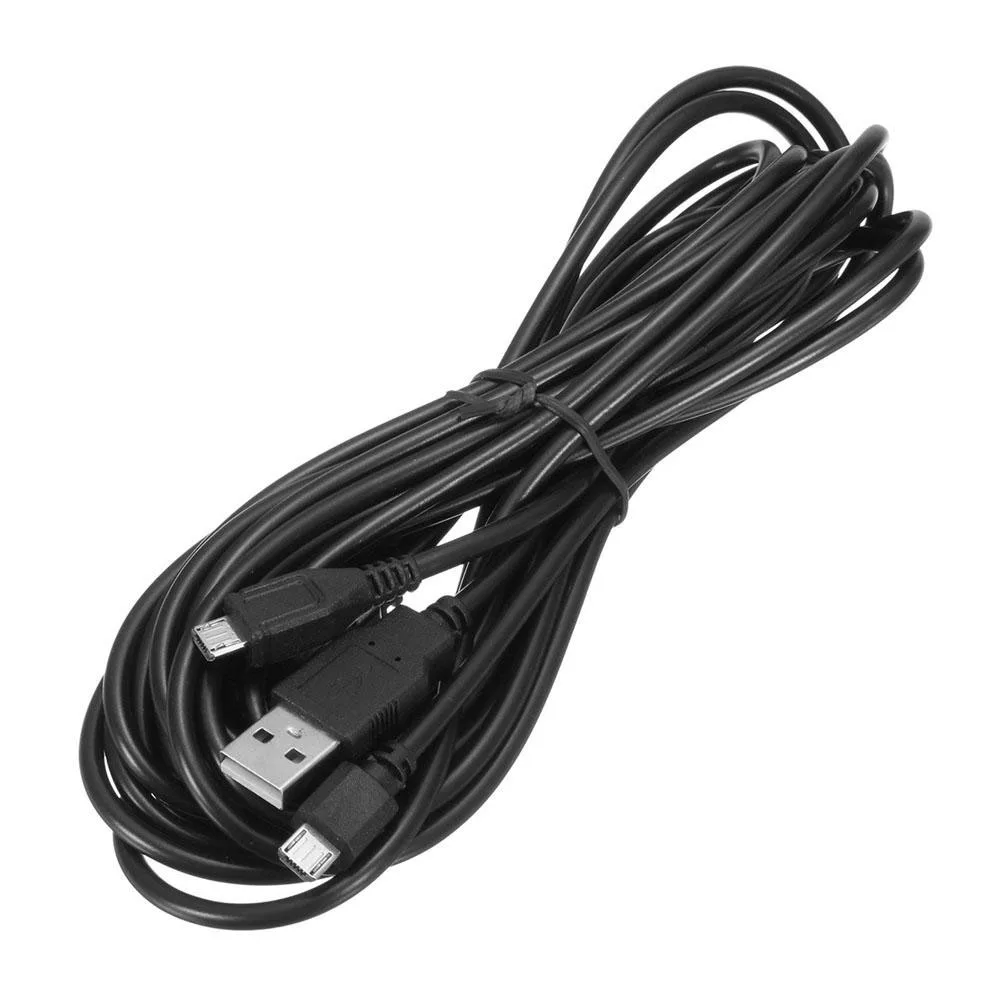 3.5M 2 In 1 Hi-Speed Micro USB 2.0 Charging Cable Sync Data Cord For PlayStation 4 Dual Shock PS4 Controller/PS3/PS VR