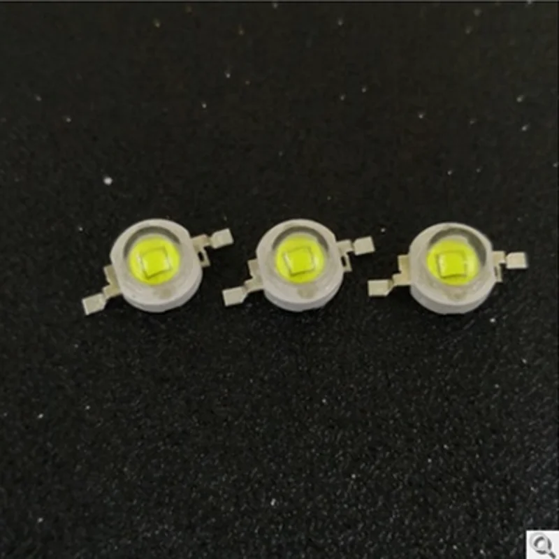 Lâmpada LED Beads para carro, contas de lâmpada, 1W, 3W, 5W, energia, luzes do carro, lanterna, lâmpada do mineiro, holofote branco, 10pcs