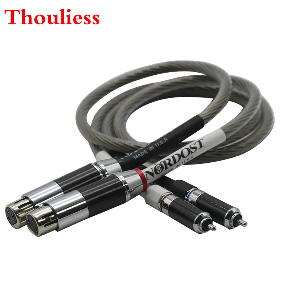 

Thouliess Pair Single Crystal Silver Nordost Odin RCA to XLR Balanced Reference Interconnect Cable with HIFI Rhodium plated Plug