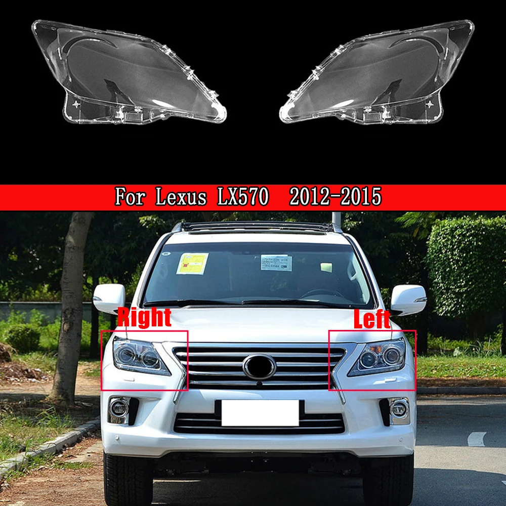 

Car Headlamp Lens For Lexus LX570 2012 2013 2014 2015 Headlight Cover Glass Lamp Shade Cover Transparent Lampshade