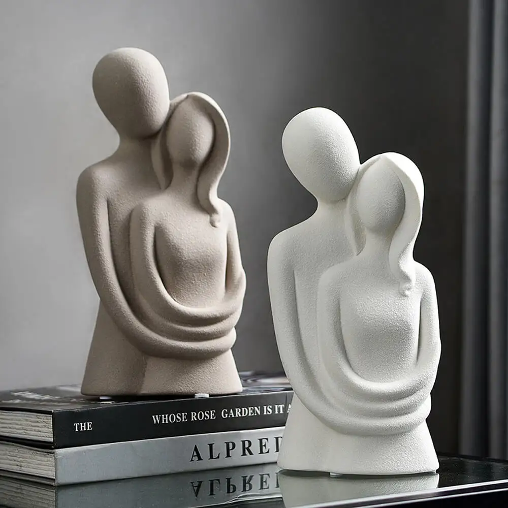 

Abstract Statue Home Decor Sculpture Thinker Character Ornaments Decoration Resin Ceramic Decor Living Room Decoration Crafts