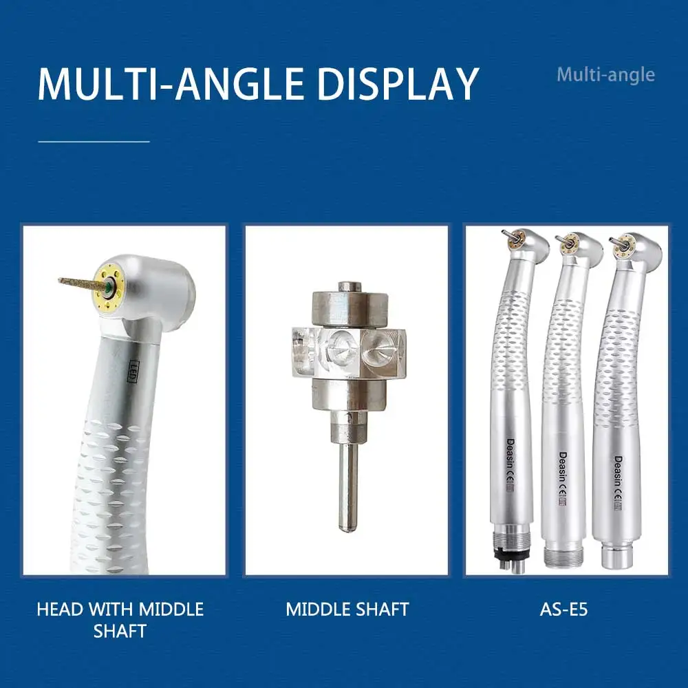 Dental high speed handpiece 5 Leds 5 Water Sprays High Speed Turbine 2/4 Holes Dental Cartridge Dental Material Tools