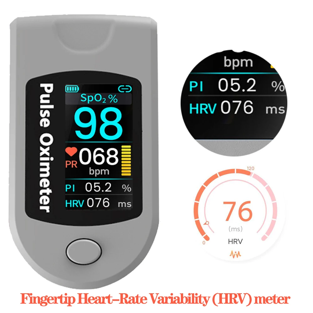 Bluetooth parmak Pulse oksimetre uyku izleme veri analizi parmak ucu Oximetro de pulso de dedo kan oksijen monitörü OLED