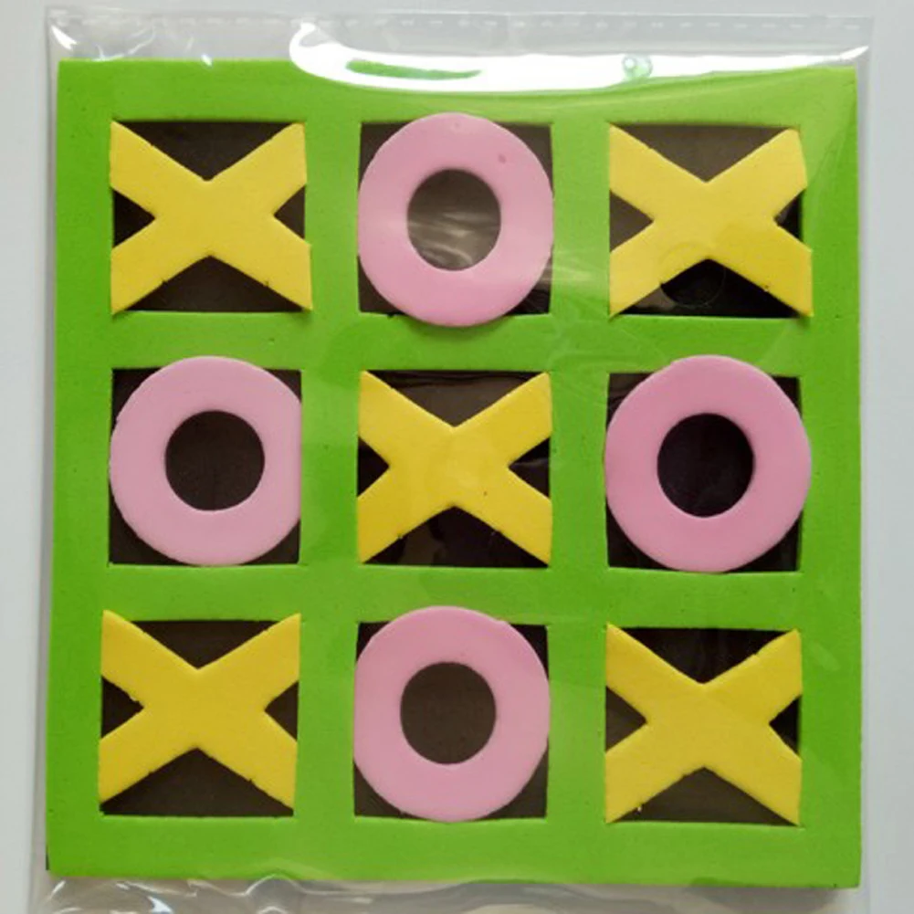 Free shipping NEW EVA TIC TAC TOE Tabletop Games for kids Noughts and Crosses Board Games Kids Party Games Favours Prizes Filler