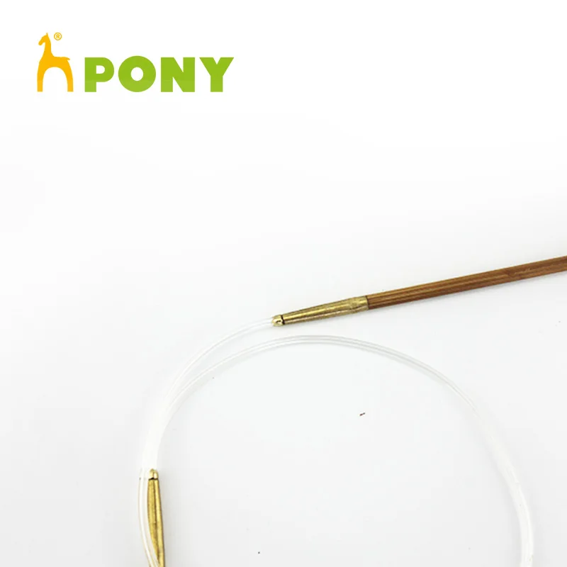 1 Piece Pony Bamboo 60 cm Fixed Circular Knitting Needle