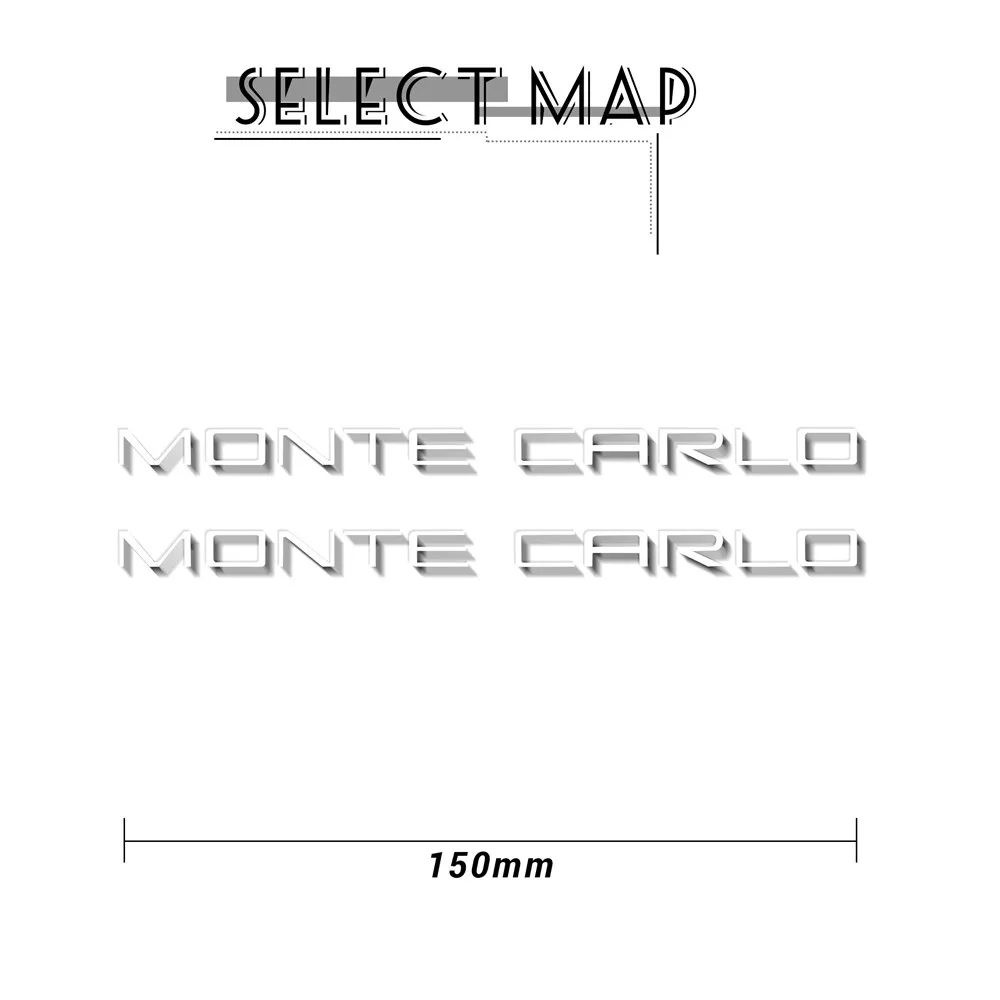 New motorcycle bicycle fuel tank sticker wheel helmet MOTO waterproof reflective logo for Chevrolet monte carlo MONTECARLO