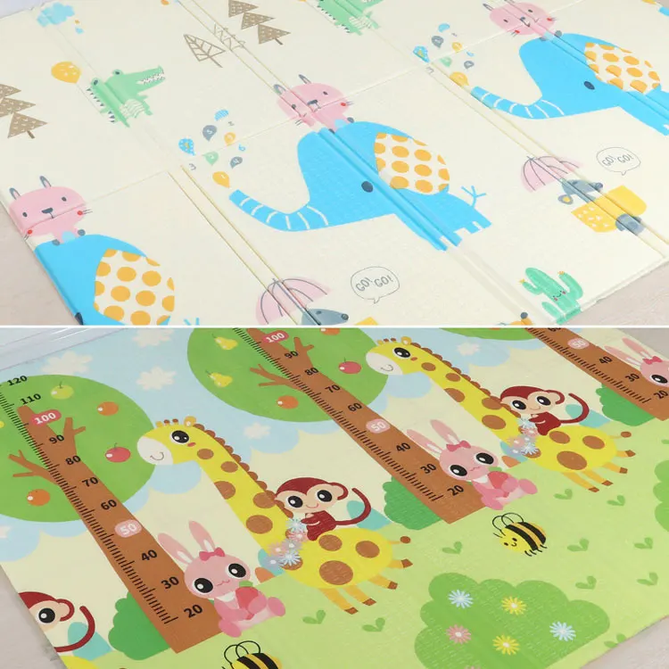 Large Size Foldable Cartoon Baby Play Mat Xpe Puzzle Children\'s Mat Baby Climbing Pad Kids Rug Baby Games Mats Toys For Children