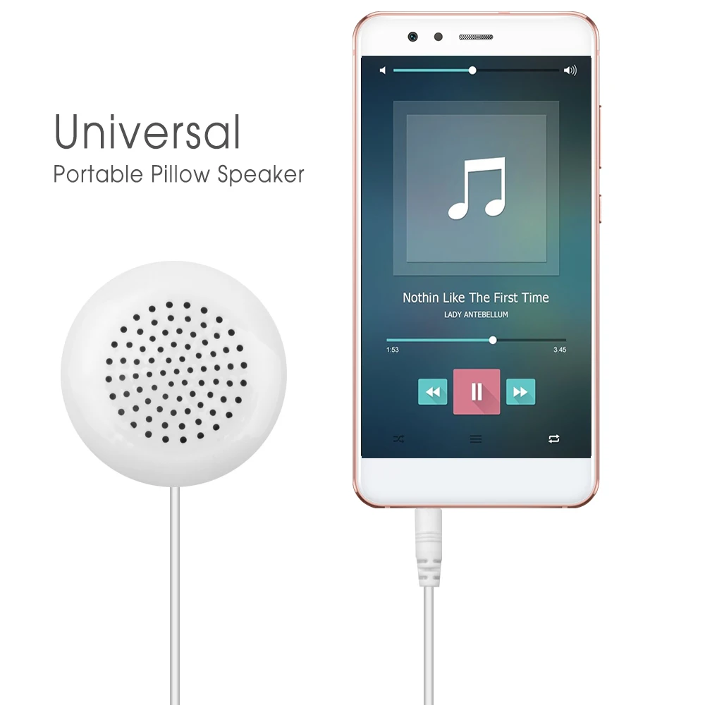 kebidu Portable Pillow Speaker Music Player Louderspeakers Relaxed Soft Universal 3.5mm For iPod Xiaomi SmartPhone MP3 MP4 CD