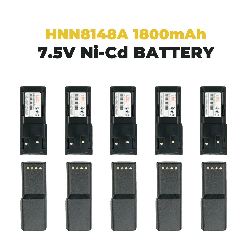 

10PCS HNN8148 HNN8148A HNN8148B HNN8148C 1800mAh, 7.5V, NI-CD Battery For Motorola Radius P110 Two-Way Radio