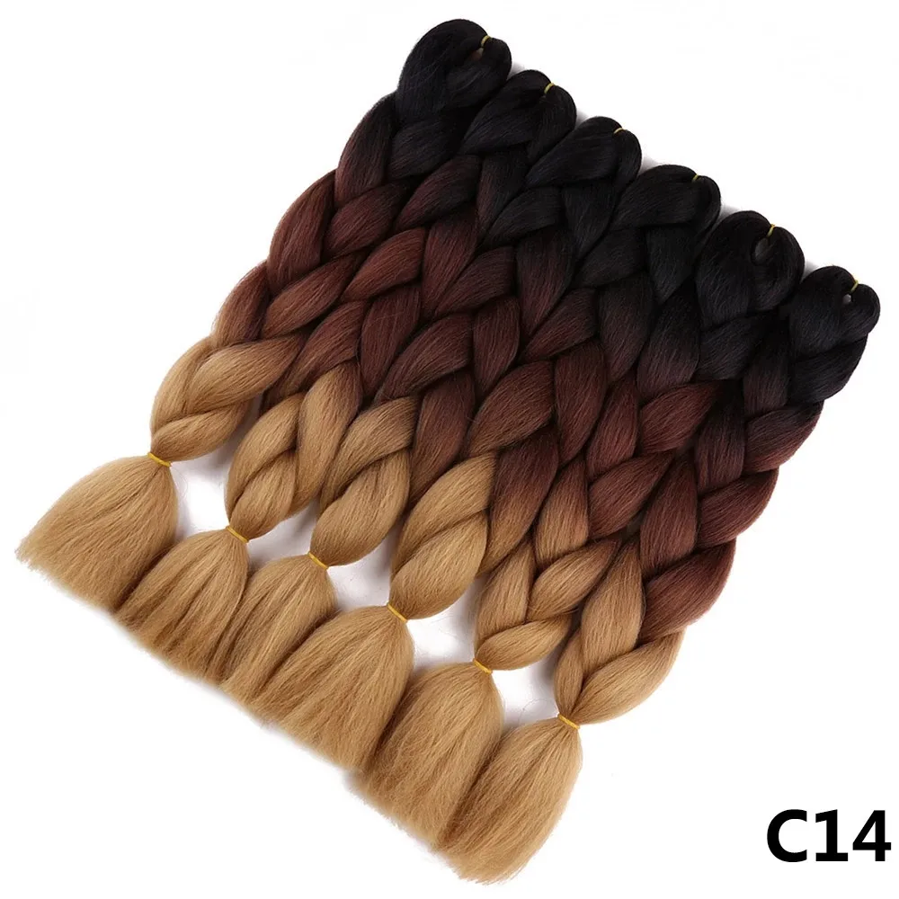 24 zoll 100G Jumbo Zöpfe Ombre Flechten Haar Extensions Für Großhandel Twist Jumbo Flechten Haar KaneKalon Haar Alibaby