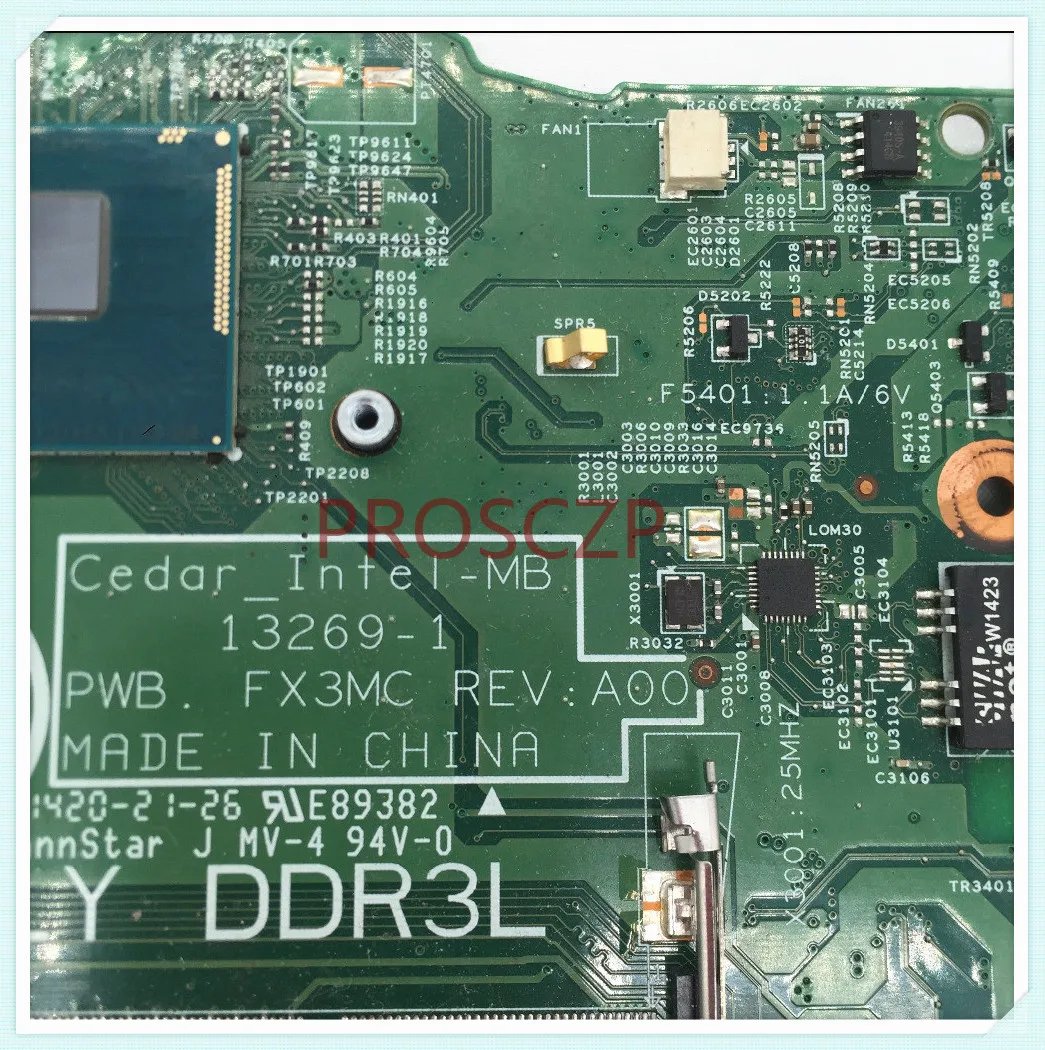 CN-0HHVFV 0HHVFV HHVFV para la placa base del ordenador portátil Dell 3442 3542 SR1EK I3-4005U PWB. FX3MC REV:A00 GT820 2GB 100% funcionando bien