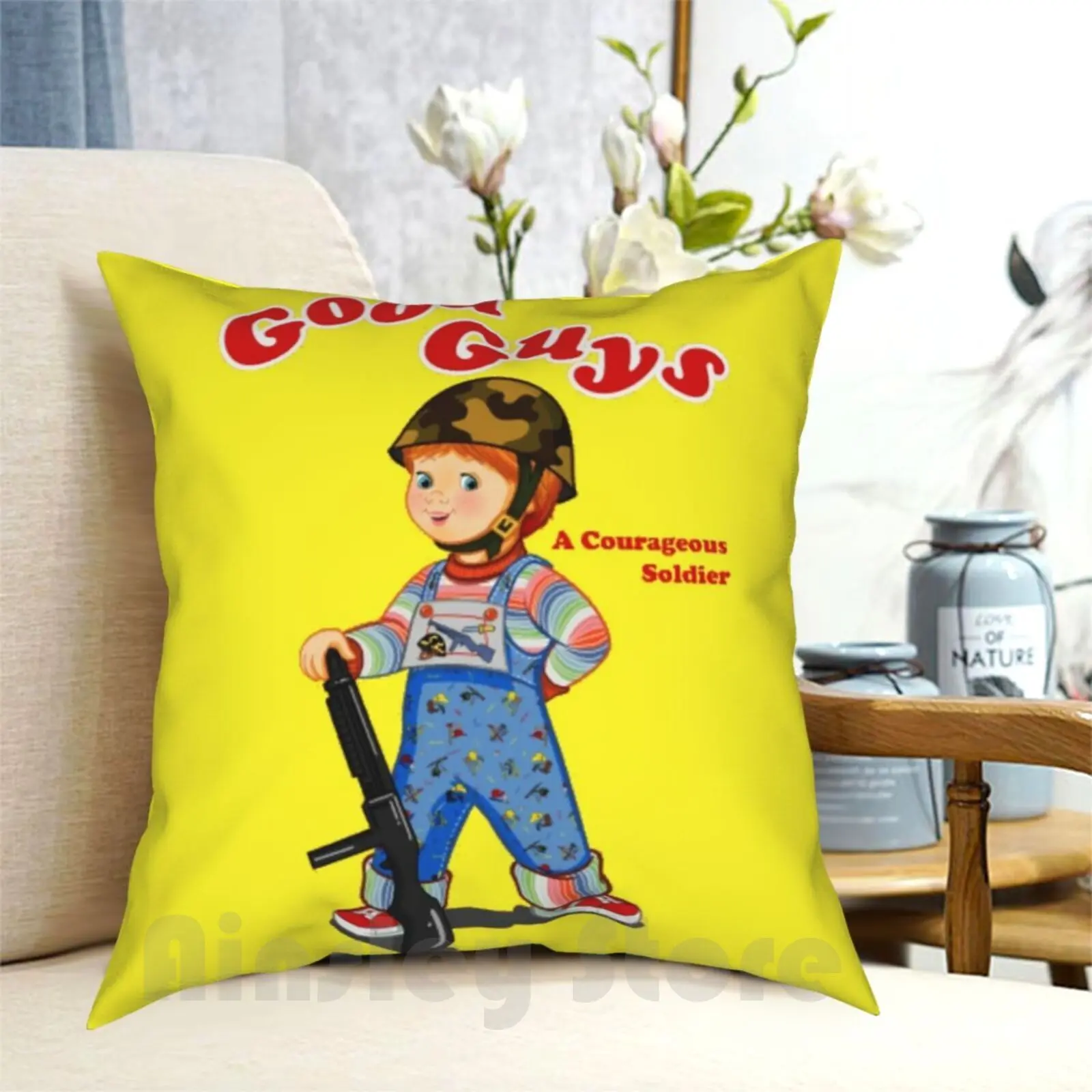 Good Guys-Soldier Pillow Case Printed Home Soft DIY Pillow cover Good Guys Good Guy Doll Childs Play Chucky Friend Good Guy