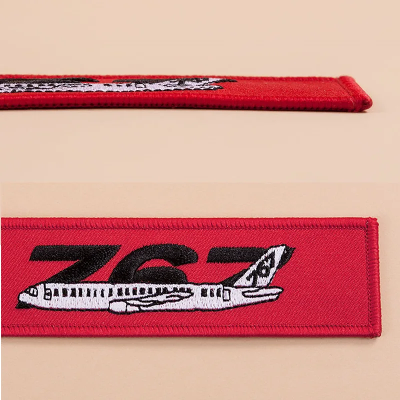 Boeing 737 747 757 767 777 787 Embroider Travel Luggage Bag Tag Best Gift for Flight Crew Aviation Keychain