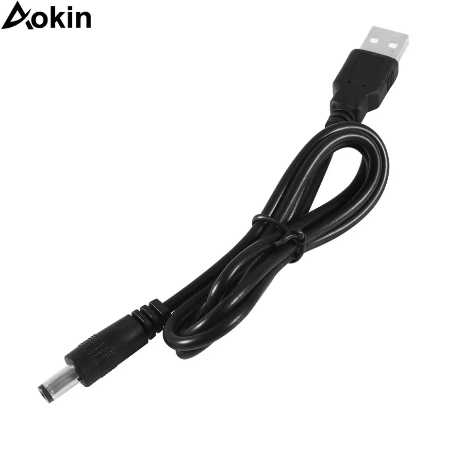 Aokin DC-DC 5,5*2,1 мм 5V 9V 12V Step-up Модуль питания USB кабель Шнур