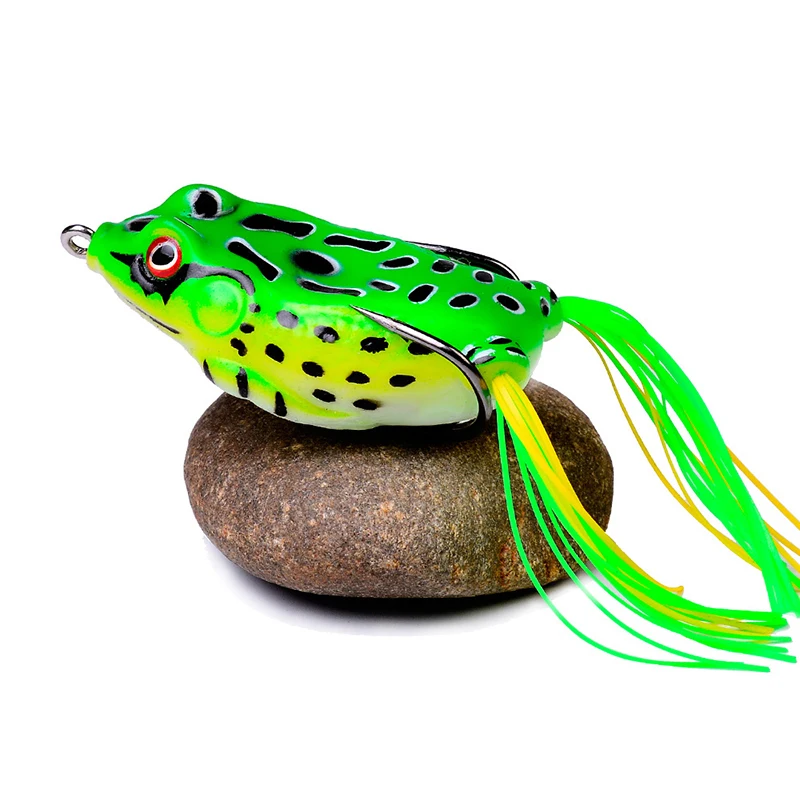 Leurre de pêche en forme de grenouille de surface, appât Élen silicone souple, wobblers, 4.3, 5.3, 6/6, 5/8 cm, 13/17, 5g