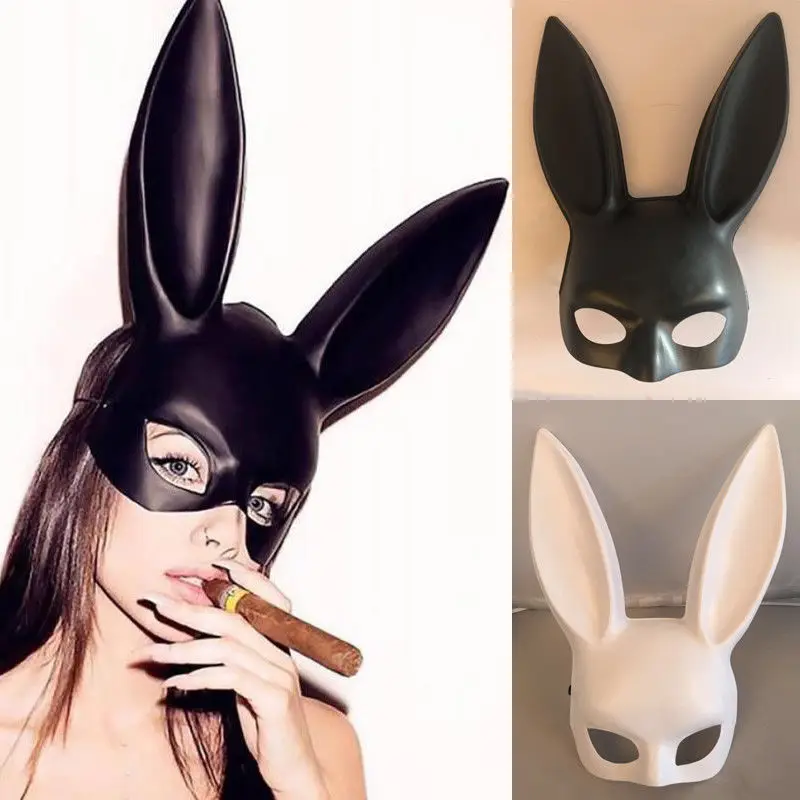 Hot sale Women Halloween Mask Bunny Rabbit Long Ears Mask Party Cosplay Costume Fancy Dress Decor Masks