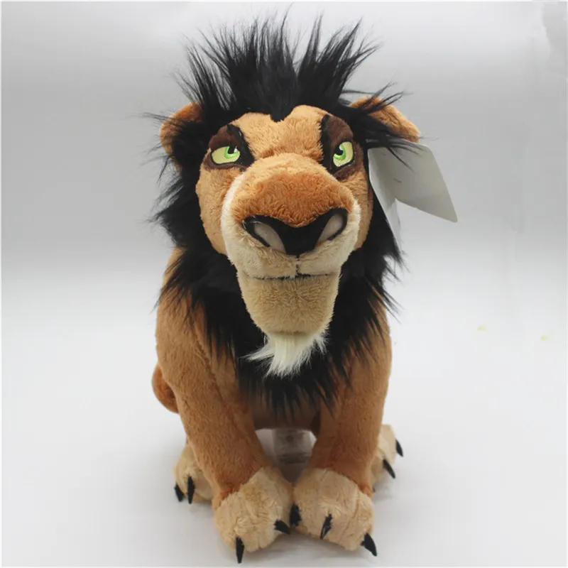 1 stück 35cm Der König Der Löwen Simba Narbe Plüsch Spielzeug Weiche Tier Lion Narbe Puppe Für Kinder Geburtstag Weihnachten geschenk