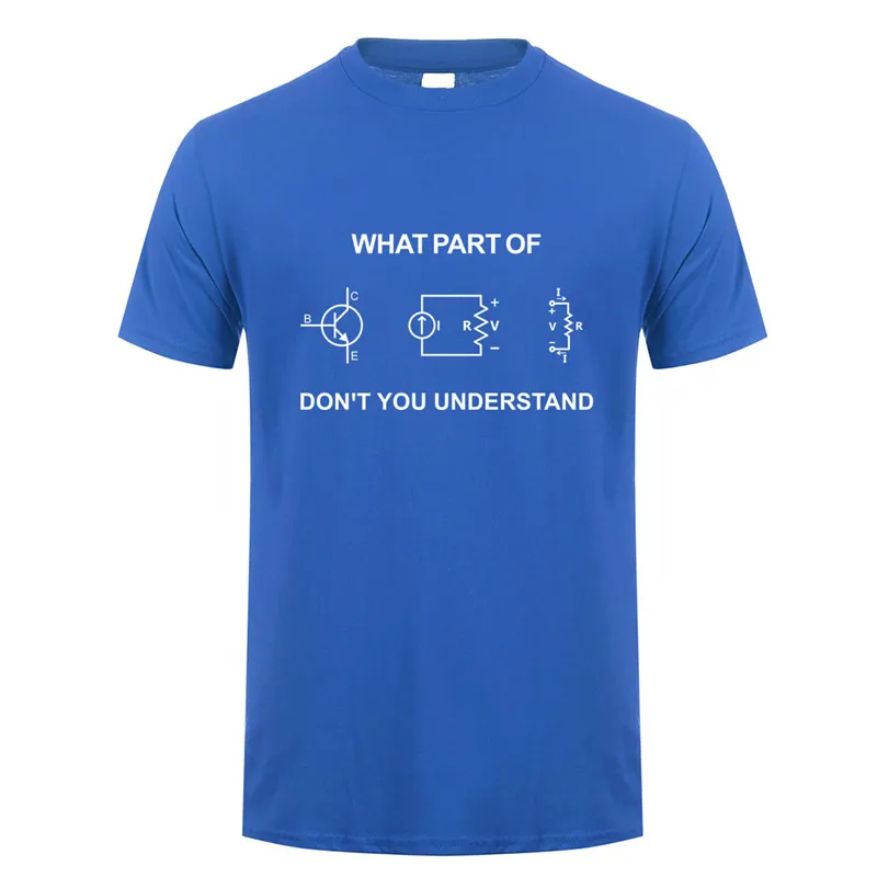 Electrical Engineer T Shirt Summer Men Short Sleeve Cotton Funny Engineering Sarcasm T-shirts Cool Man Tshirt Gift JL-102