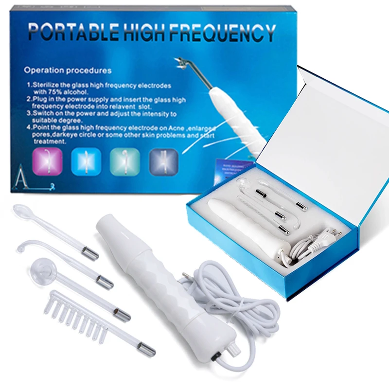 Beauty Star Electrode High Frequency Facial Machine Spot Acne Remover Facial Skin Care Face Spa High Frequency Facial Massager