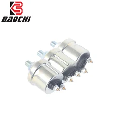 Mechanical Oil Pressure Sensor 0-5 Bar 0-10 Bar 1/8 NPT M10*1 Thread Pressure Gauge Sender Warning 12V/24V For Auto Boat Ship