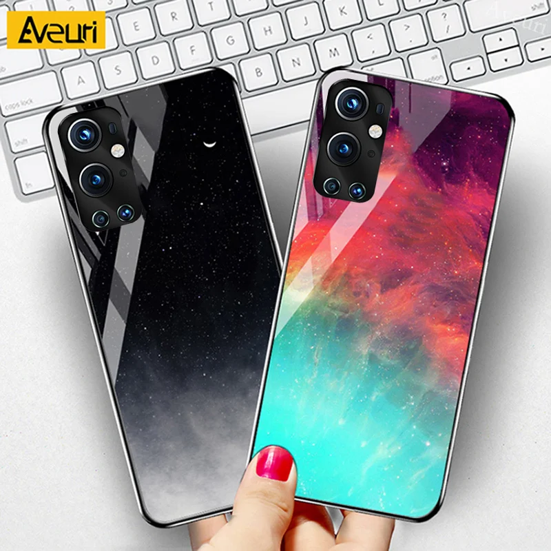 Luxury Glass Phone Case For OnePlus 7 8 9 Pro 6 6T 7T 8T Tempered Glass Cover Case For OnePlus 9R 7 7T Pro 7Pro 8Pro 9Pro Coque