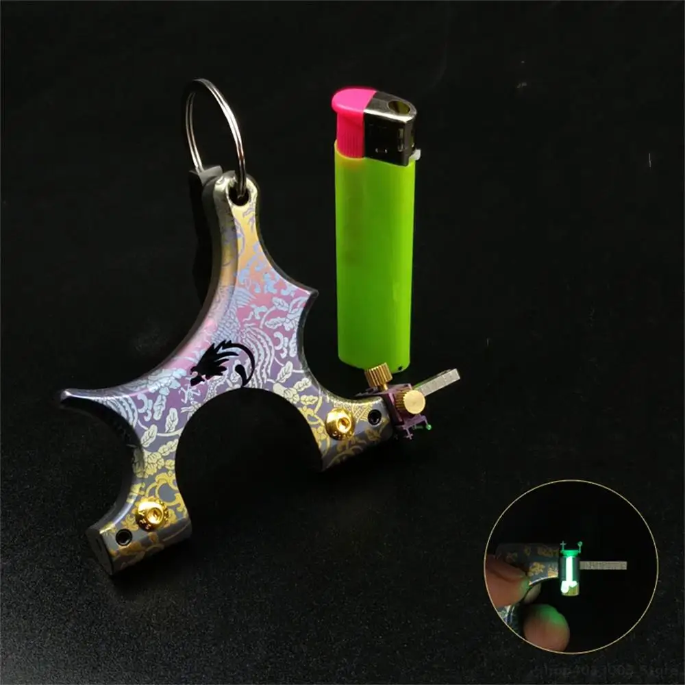 Slingshot For Outdoor Hunting High Power Rubber band Toy Bow Highend Titanium alloy Slingshot Shooting competition game Catapult