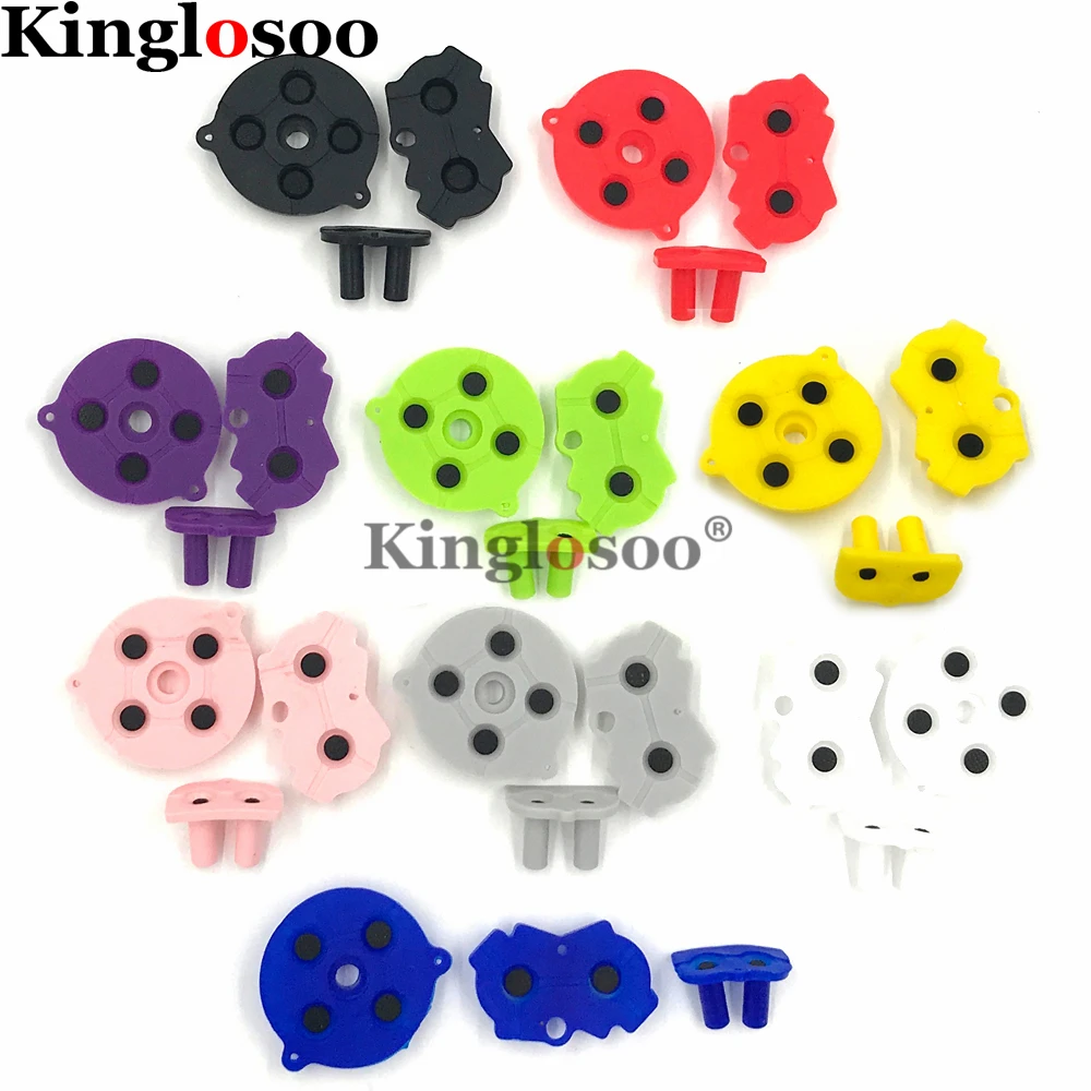 Juego de botones de silicona, almohadilla de goma conductora AB select, almohadilla de Inicio D para consola GameBoy Advance GBA, 50 Uds.