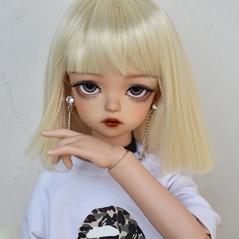 New Arrival 1/3 1/4 1/6 1/8 Bjd SD Wig Hair High Temperature Short Style Wig Wire BJD Wig For BJD Doll Wig