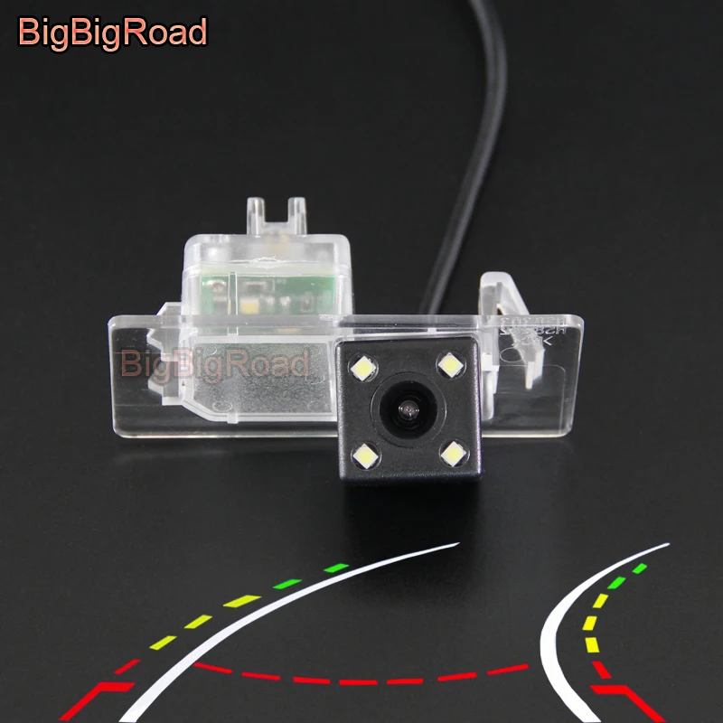 BigBigRoad Car Intelligent Dynamic Trajectory Tracks Parking Camera For Audi Q3 Q5 S3 Q7 A4L A6 A6L A3 Sedan A1 2013 2014 - 2017