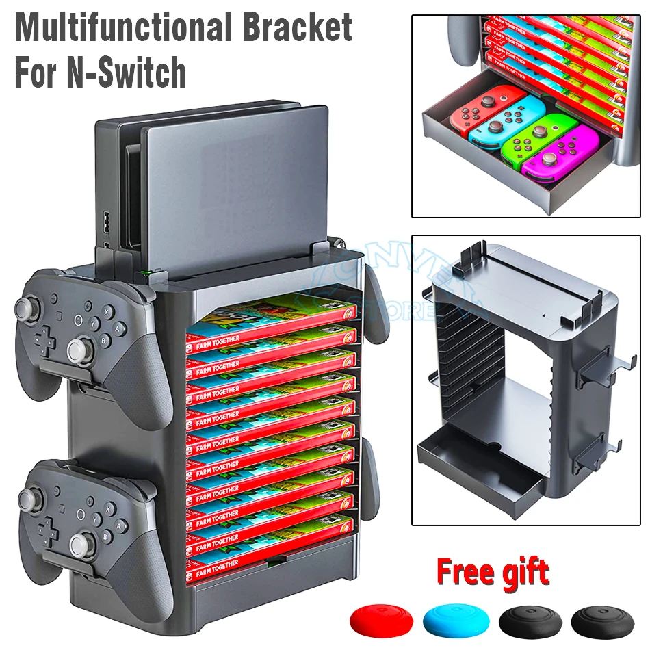 

For Nintend Switch Multifunctional Dock NS Game Disc Storage Bracket&Handle Controller Stand For Nintendo Switch Accessories