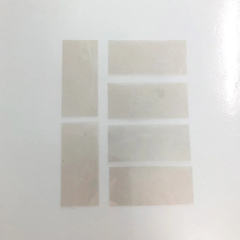 고온 테스트/AFM SEM 기판 재료 용 천연 투명 운모 시트 1 Box 1000pcs 절연