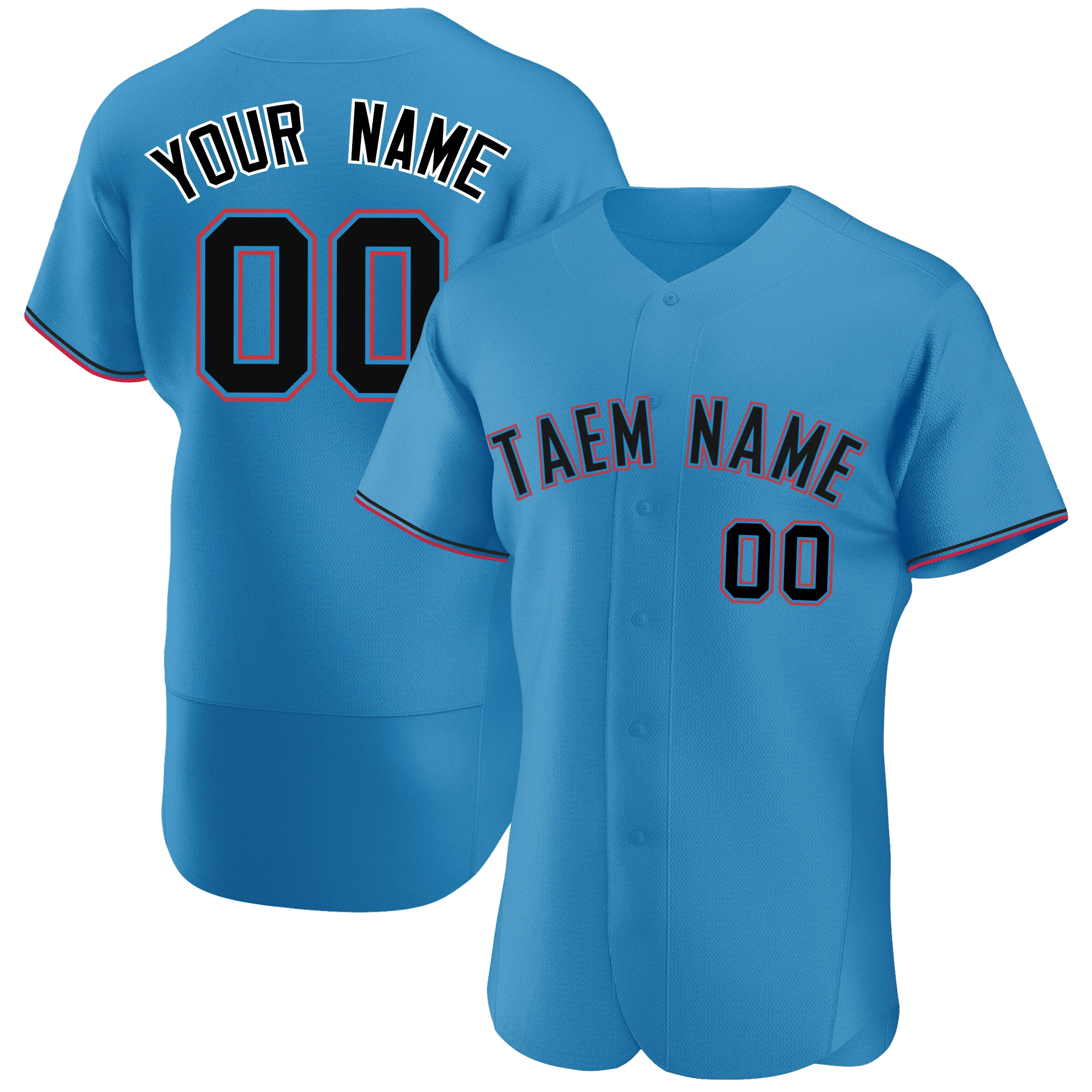 High Quality Customized Baseball Jersey Printing Your Name Number Casual Player's Breathable Cool Sportswear for Men/Girl/Child