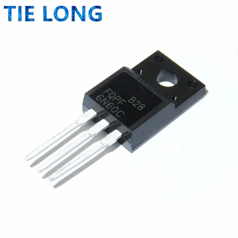 10PCS FQPF6N60C TO-220 6N60C 6N60 TO220 FQPF6N60 TO-220F new MOS FET transistor