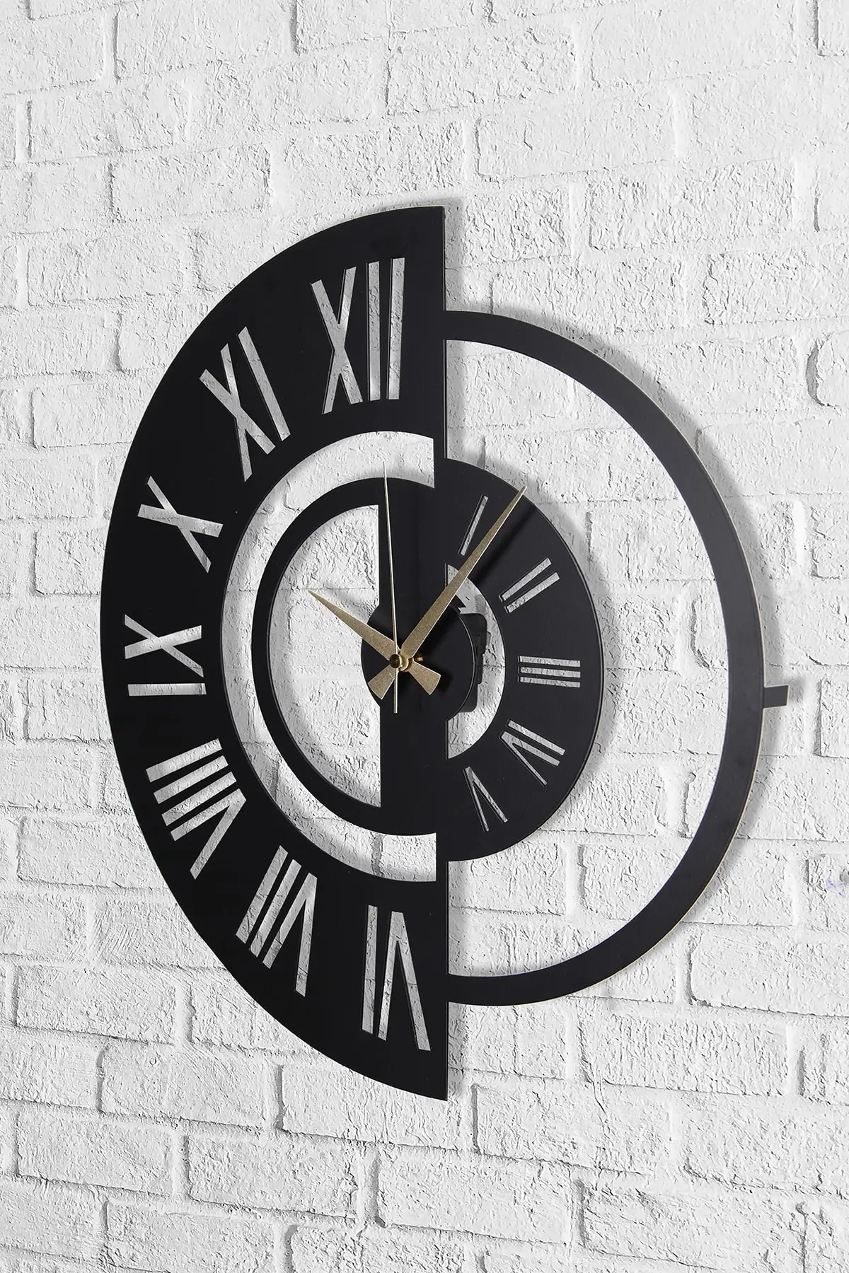 Metal Black Wall Clock New Design 50x50 cm Home And Office Decoration Gift Items Home Furniture