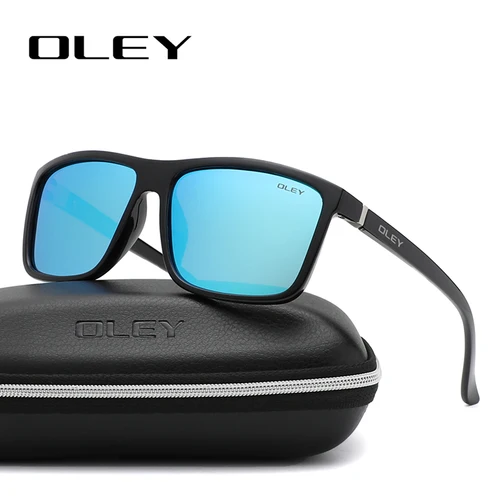Imagen 2 del producto OLEY-gafas de sol polarizadas para hombre, lentes de sol cuadradas con movimiento de conducción, protección de seguridad para Conductor, UV400, Y6625