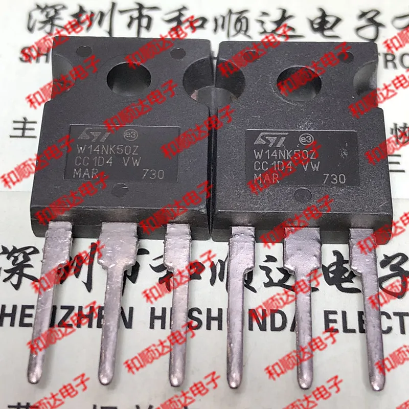 Original New / 5pcs / W14NK50Z STW14NK50Z  TO-247 500V 14A