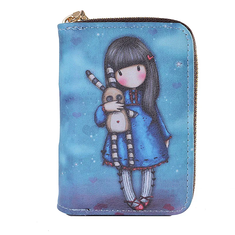 Cartoon pattern children's wallet card bag coin purse Card Holder Passport Cover Credit Card Holder Wallet Card Tarjetero Rfid