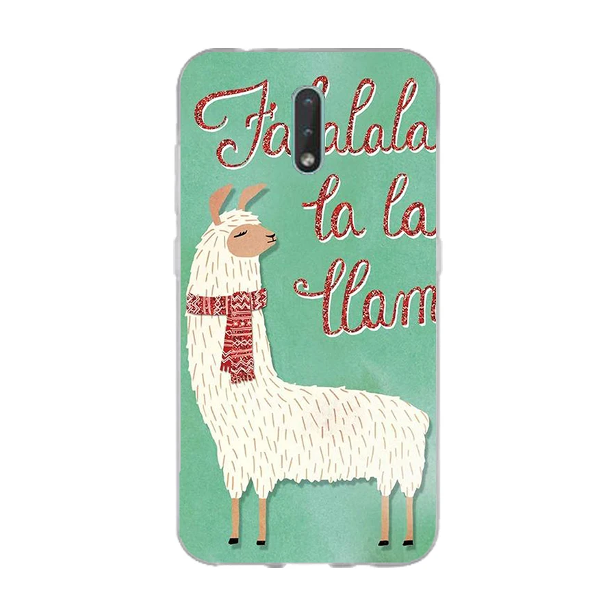 317FG  Cute Llama Alpaca Animals Cartoon gift Soft Silicone Tpu Cover phone Case for Nokia 2.1 2.3 3 3.1 4.2 5 5.1 Plus 7.2 6 8