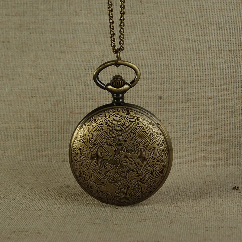 8056Large woman multi-woman woman pocket watch bronze retro pocket watch classical mural women pocket watch