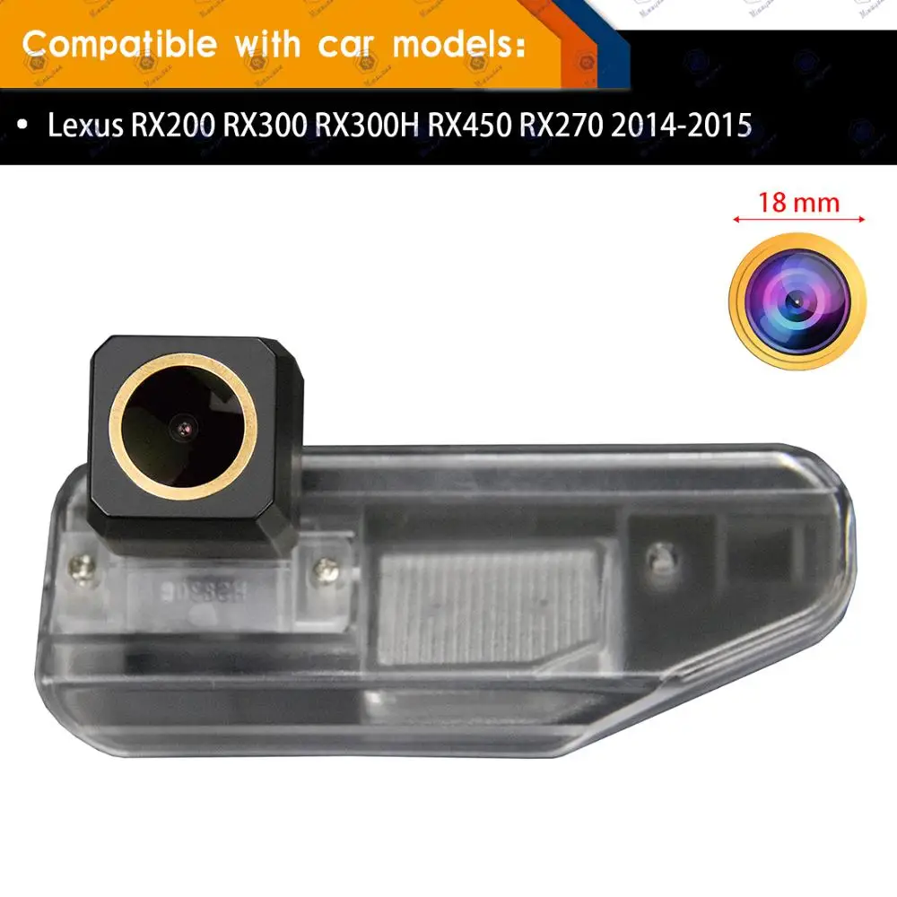 HD 1280x720p Rear View Camera for Lexus RX200 RX300 RX300H RX450 RX270 2014-2015,Reversing Backup Night Vision Waterproof Camera