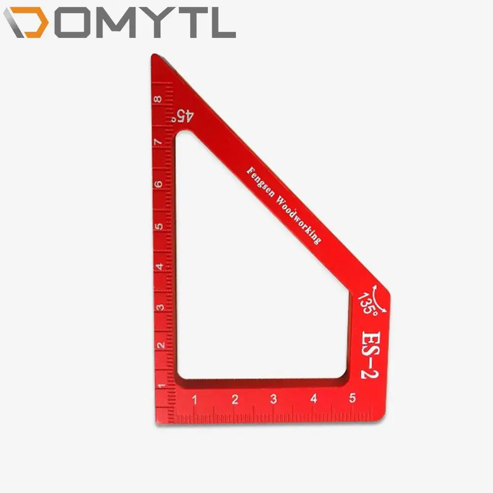 

Es-2 Woodworking Scribing Ruler 90 Degree Right Angle Ruler 45 Degree Angle Ruler Woodworking Measuring Tool Scribing Tool