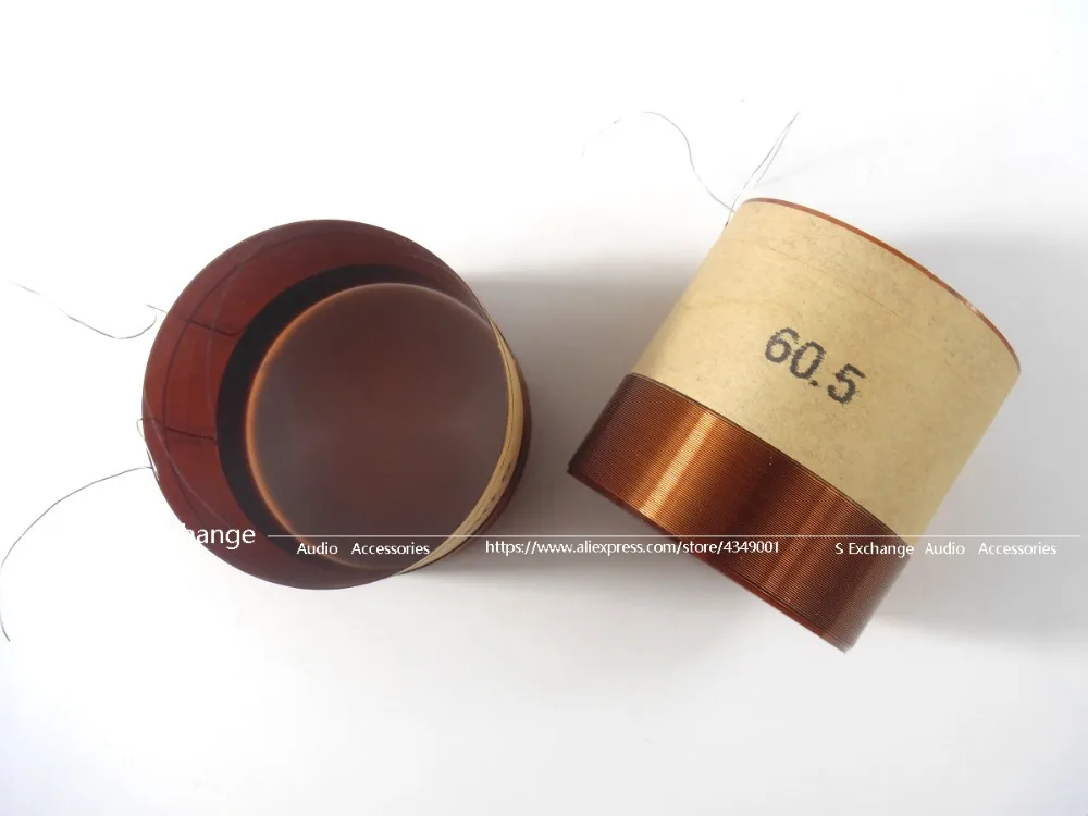 2PCS 60.5 Core Bass Voice Coil 60.5มม.ซับวูฟเฟอร์8OHMลำโพงอุปกรณ์เสริมDIY
